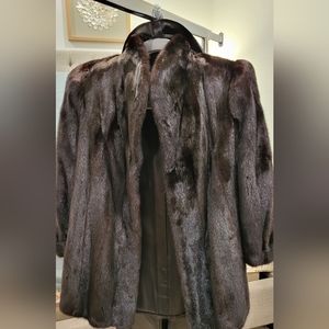 Vintage Genuine Real Mink Fur Coat